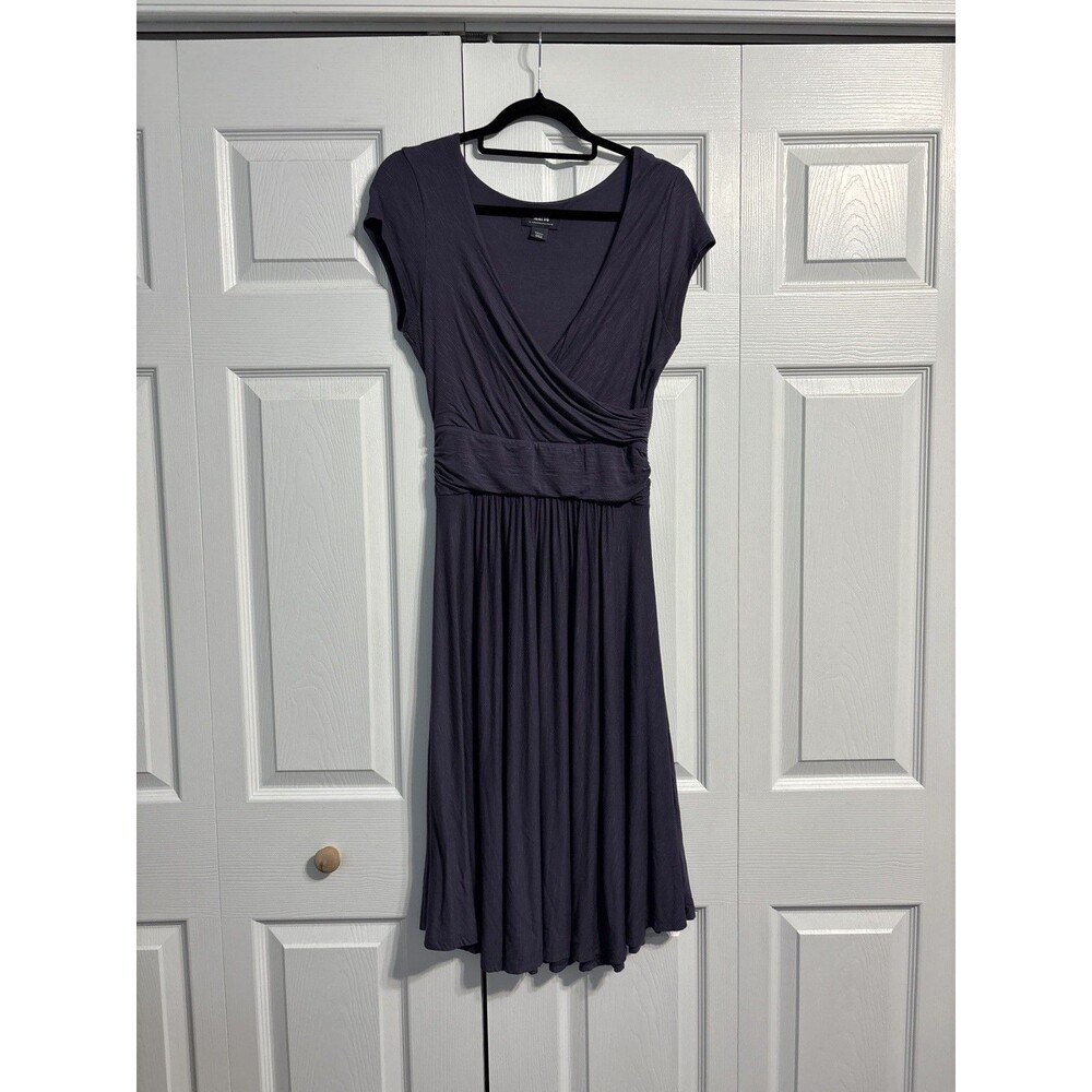 Maeve anthropologie Tamera Surplice cross v neck midi Dress women’s small purple